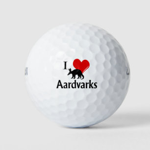I Heart Aardvarks Golf Balls