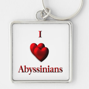 I Heart Abyssinias Key Ring