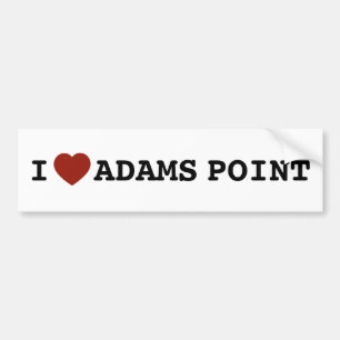 I heart Adams Point Bumper Sticker