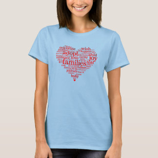 I Heart Adoption Women's Ringer Tee