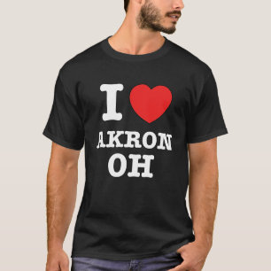 I Heart Akron Ohio OH Love T-Shirt