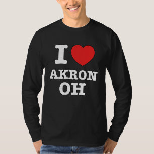I Heart Akron Ohio OH Love T-Shirt
