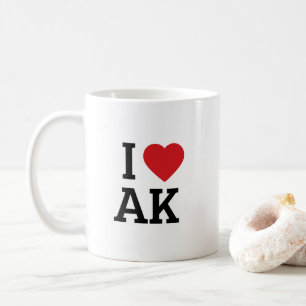 I Heart Alaska - Travelers Heartfelt Charm Gift Coffee Mug
