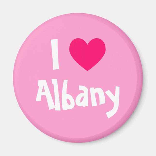 I Heart Albany Magnet (Front)