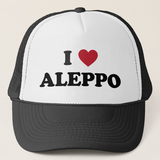 I Heart Aleppo Syria Trucker Hat (Front)