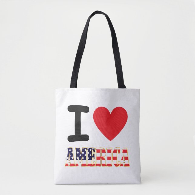 I Heart America Tote Bag (Front)
