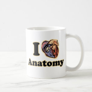 I heart Anatomy Science Super Geek Teacher Coffee Mug