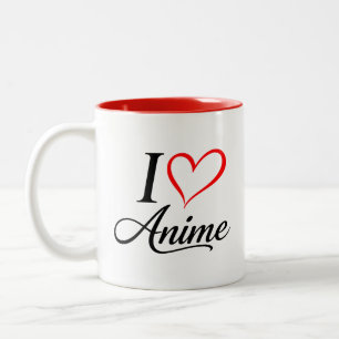 I Heart Anime Two-Tone Coffee Mug