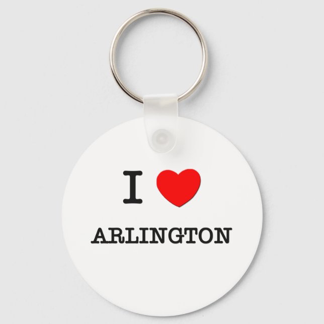 I Heart ARLINGTON Key Ring (Front)