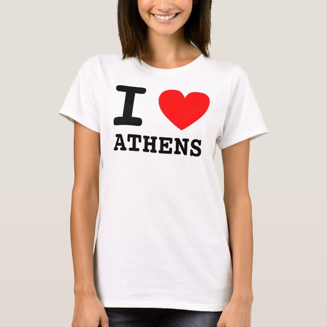 I Heart ATHENS T-Shirt (Front)