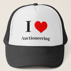 I heart Auctioneering Trucker Hat