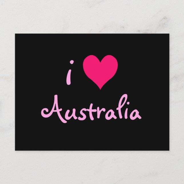 I Heart Australia Postcard (Front)