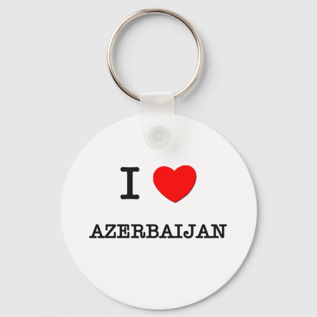 I HEART AZERBAIJAN KEY RING (Front)