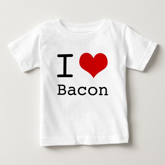I heart Bacon Baby T-Shirt (Front)