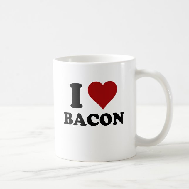 I HEART BACON COFFEE MUG (Right)