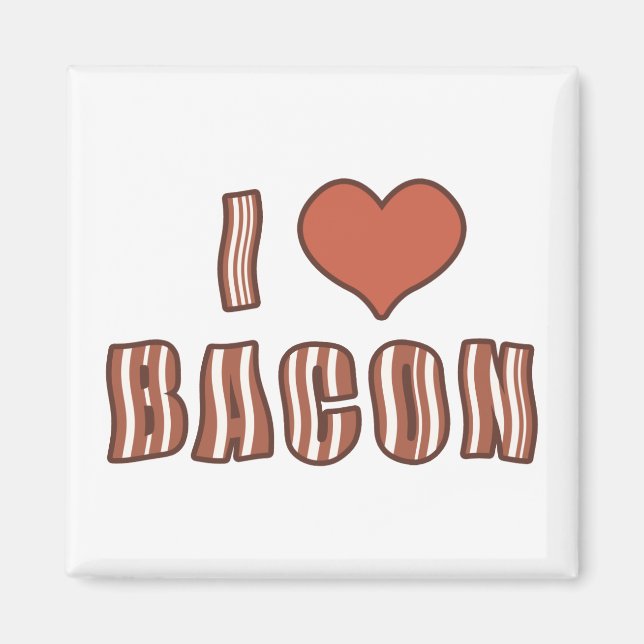 I Heart Bacon Magnet 001 (Front)