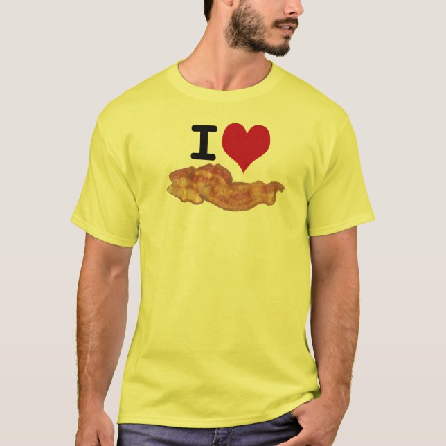 I Heart Bacon T-Shirt (Front)