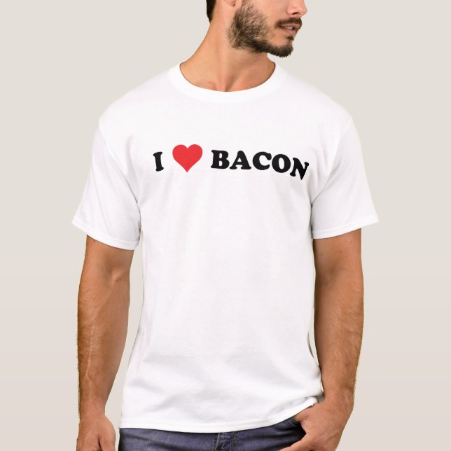 I Heart Bacon T-Shirt (Front)
