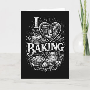 I Heart Baking Holiday Card