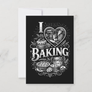 I Heart Baking Thank You Card