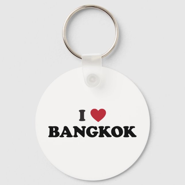 I Heart Bangkok Thailand Key Ring (Front)