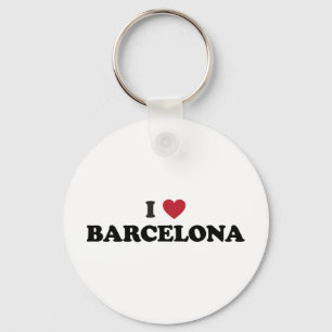 I Heart Barcelona Spain Key Ring