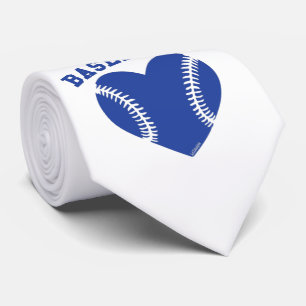 I HEART BASEBALL TIE