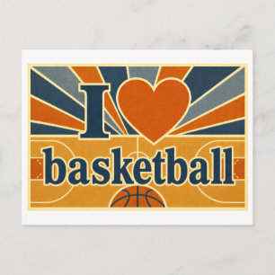 "I [Heart] Basketball" Postcard