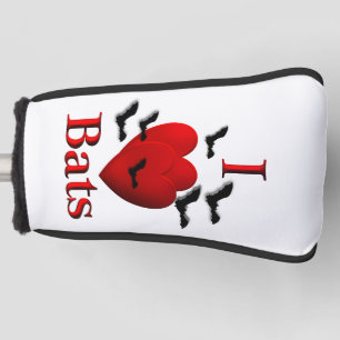 I Heart Bats Golf Head Cover