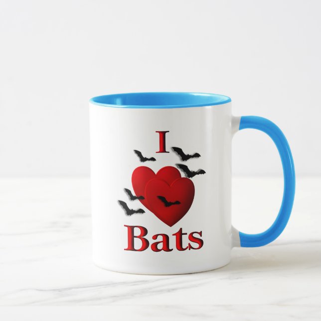 I Heart Bats Mug (Right)