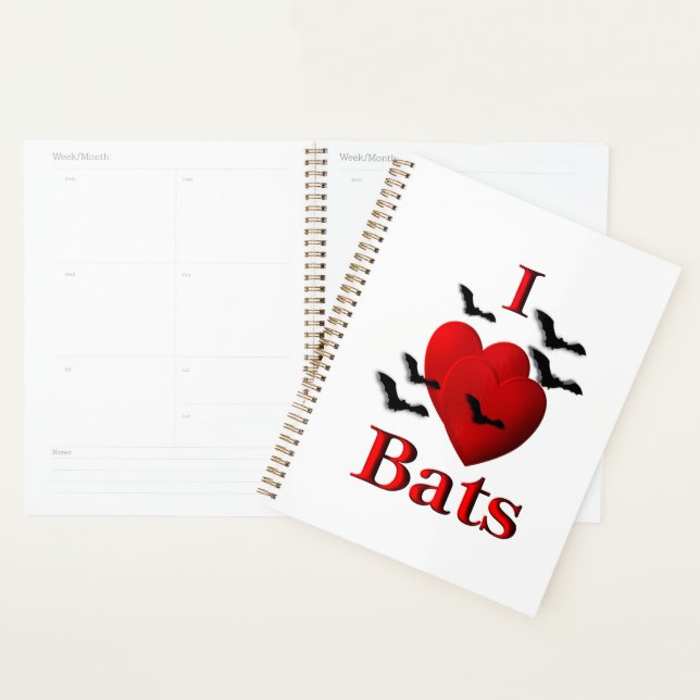 I Heart Bats Planner (Display)