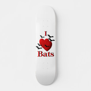 I Heart Bats Skateboard