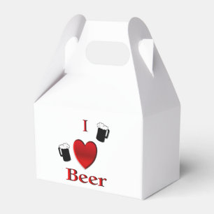 I Heart Beer Design Favour Box