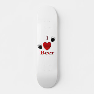 I Heart Beer Design Skateboard