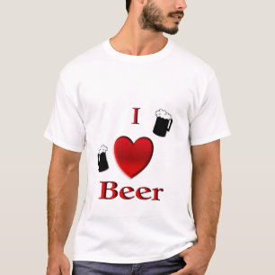 I Heart Beer Frothy Mugs T-Shirt