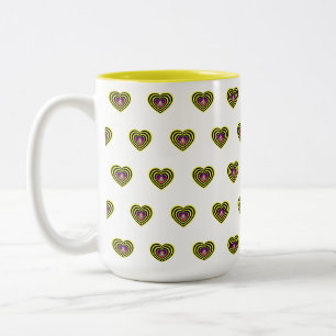 I Heart Bees Two-Tone Coffee Mug