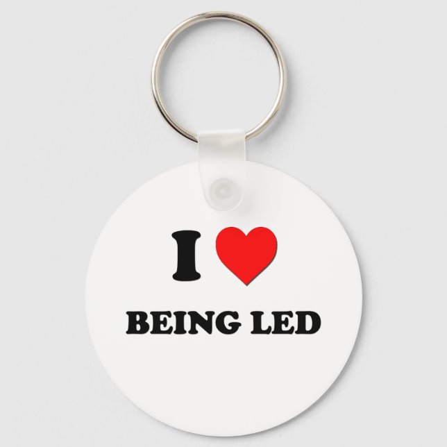 I Heart Being Led Key Ring (Front)