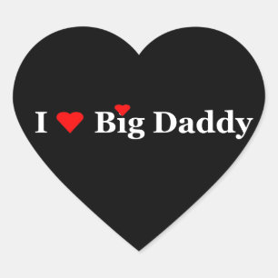 I Heart Big Daddy Gifts Sticker