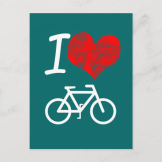 I Heart Bike Postcard