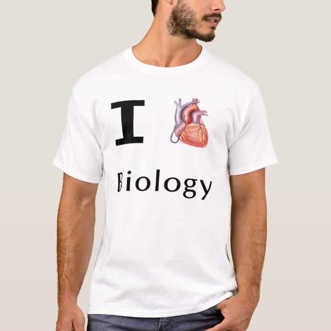 I Heart Biology T-Shirt (Front)