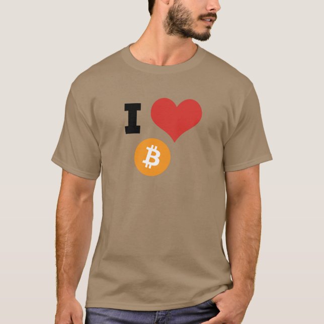 I Heart Bitcoin T-Shirt (Front)