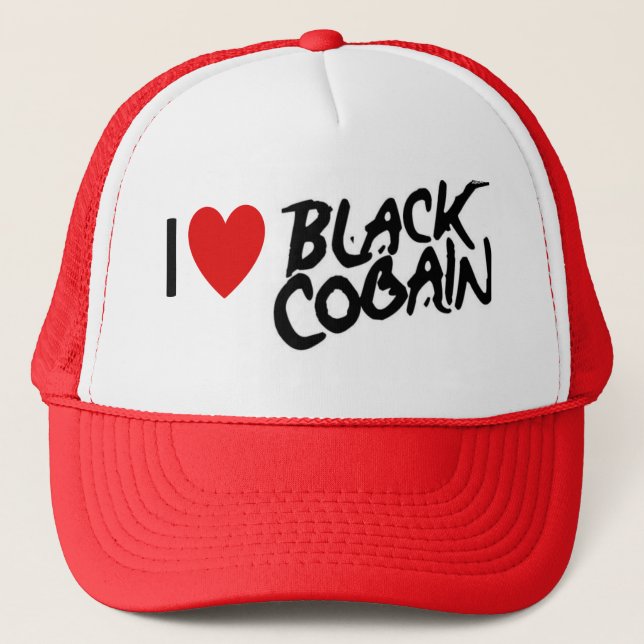 I Heart Black Cobain.pdf Trucker Hat (Front)