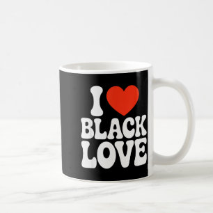 I Heart Black Love Couple Matching Couples African Coffee Mug