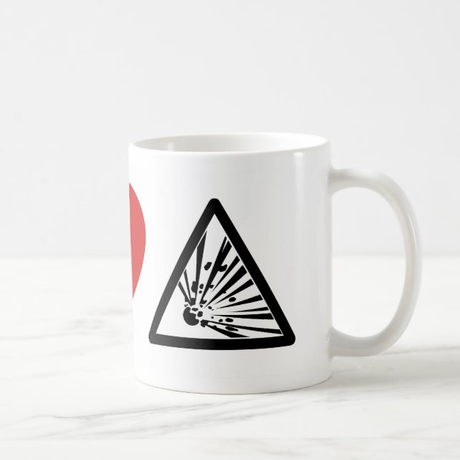 I HEART BLASTING COFFEE MUG (Right)