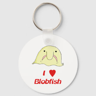 I heart blob key ring