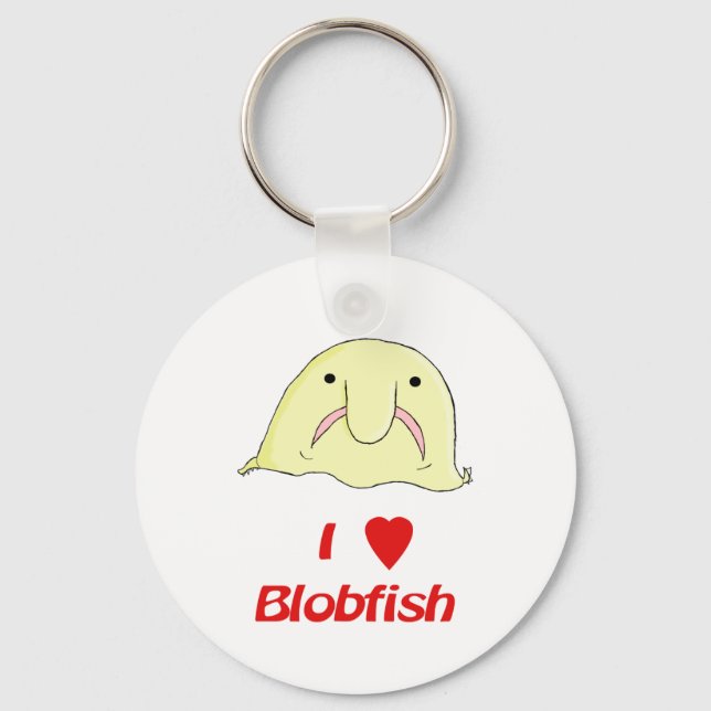 I heart blob key ring (Front)