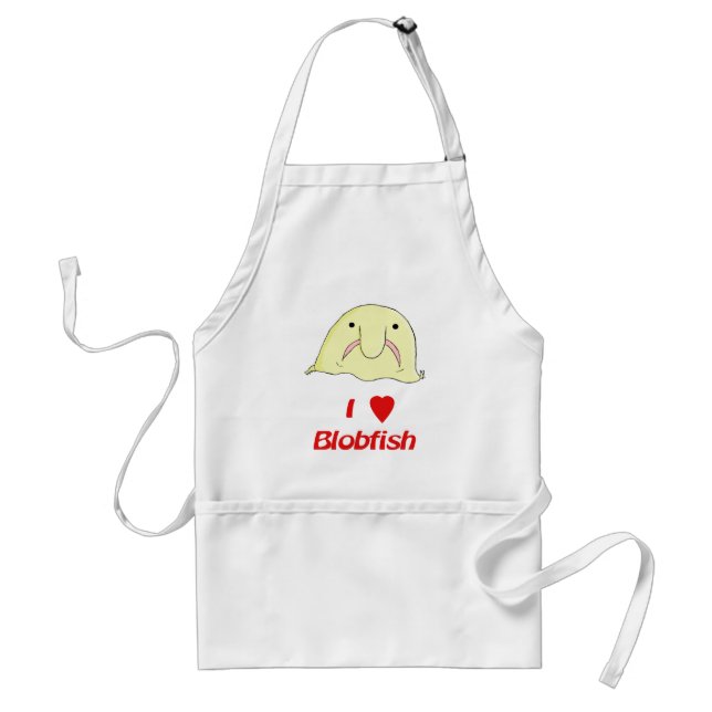 I heart blob standard apron (Front)