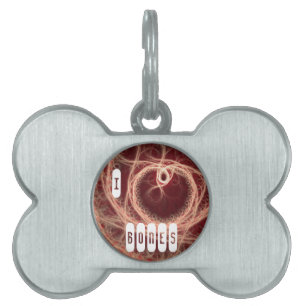I Heart Bones Pet Tag