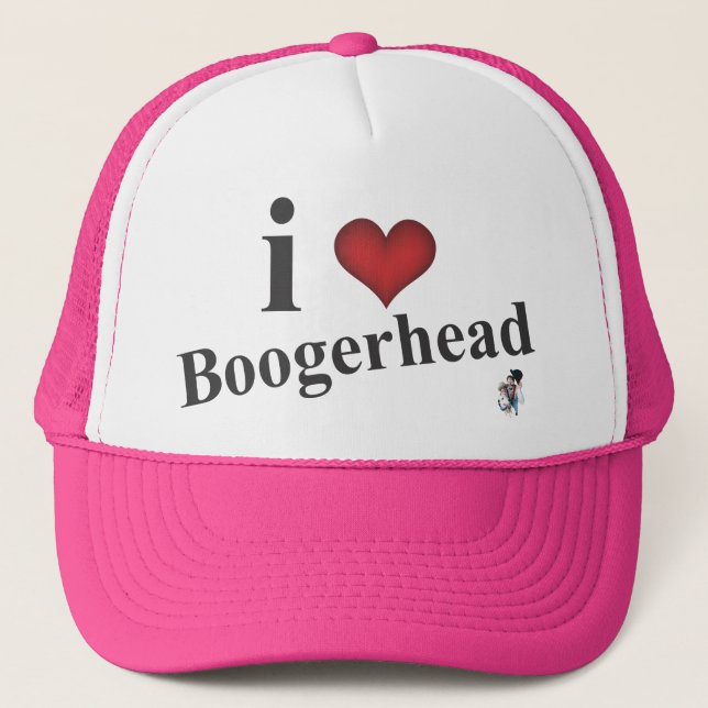 i heart boogerhead trucker hat (Front)