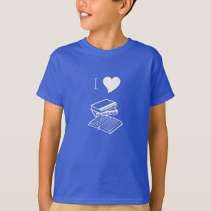I Heart Books Children's Short Sleeved T-Shirt